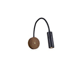 Lampe de chevet minimaliste noire à applique murale avec bras flexible