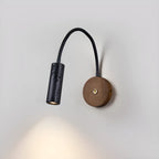 Lampe de chevet minimaliste noire à applique murale avec bras flexible