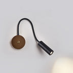 Lampe de chevet minimaliste noire à applique murale avec bras flexible