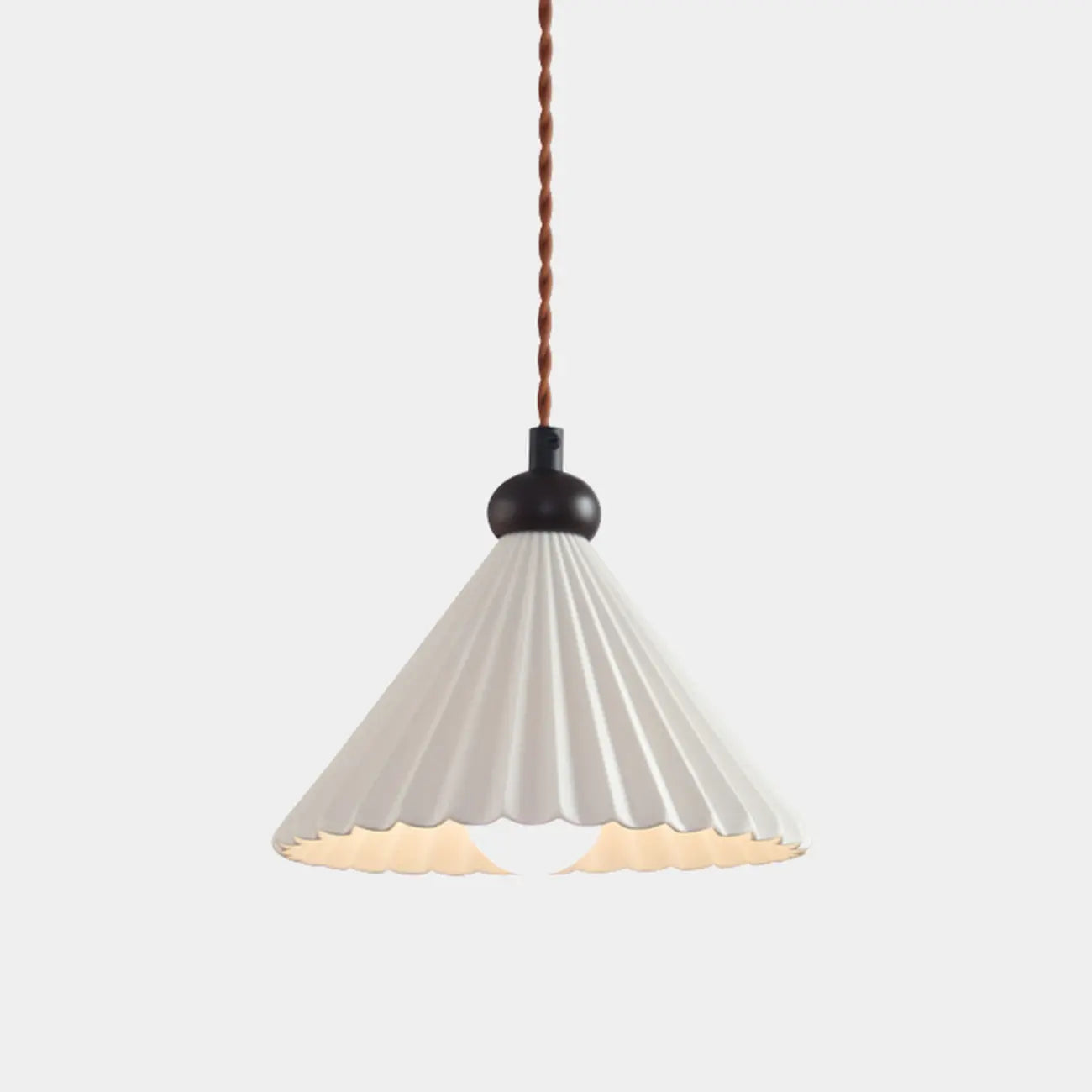 Lampada a Sospensione LED a Cono in Ceramica Chic Regolabile per Interni