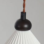 Lampada a Sospensione LED a Cono in Ceramica Chic Regolabile per Interni