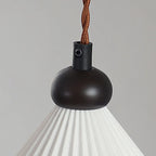 Lampada a Sospensione LED a Cono in Ceramica Chic Regolabile per Interni