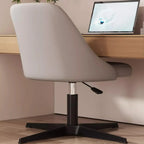 Chaise de bureau pivotante réglable beige moderne