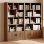 Libreria verticale in legno di noce antico di recupero