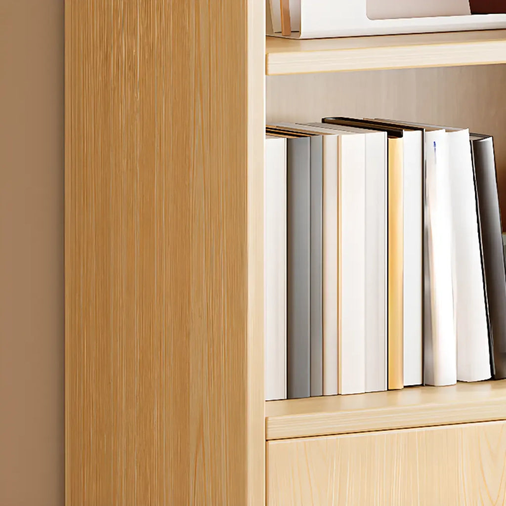 Libreria verticale in legno di noce antico di recupero