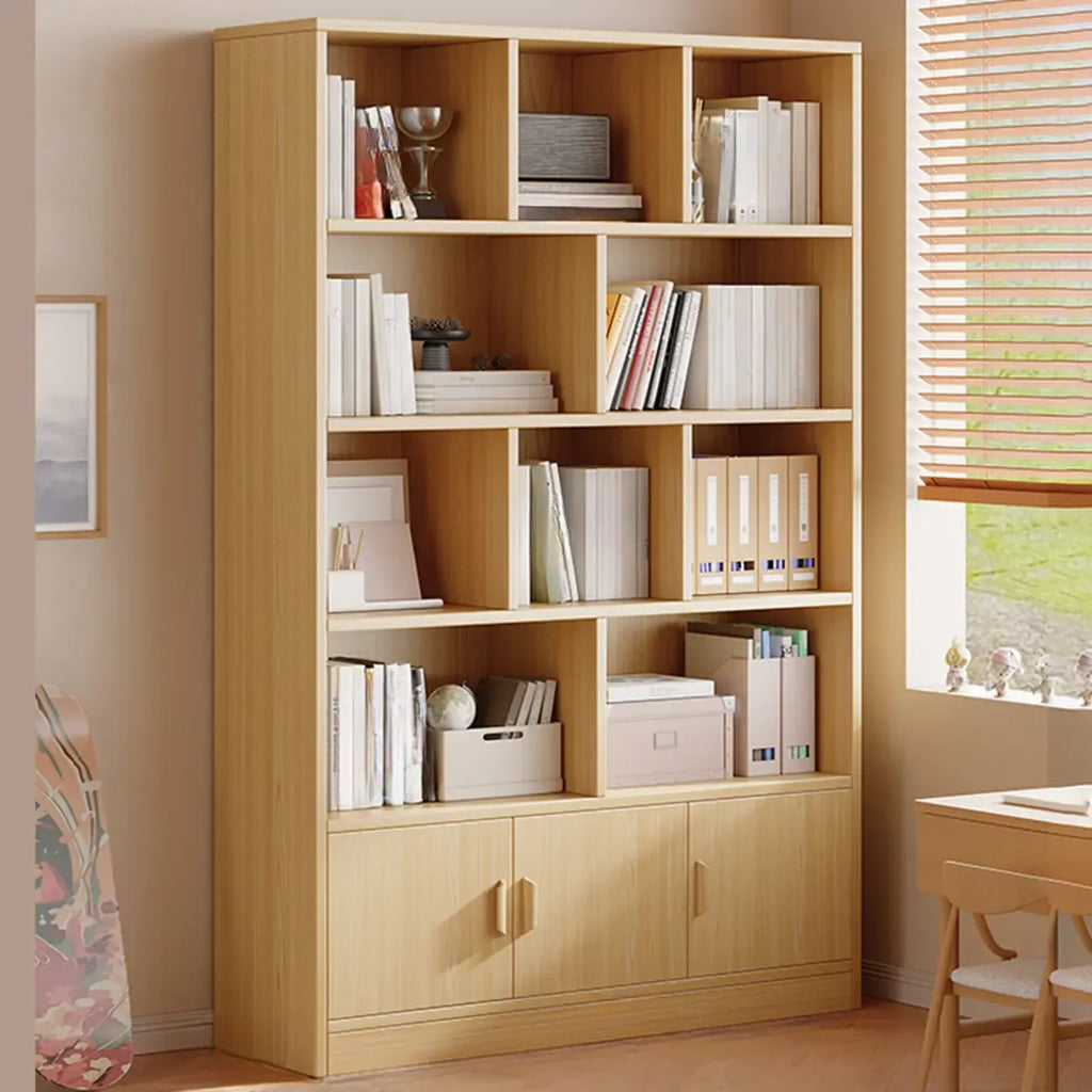 Libreria verticale in legno di noce antico di recupero