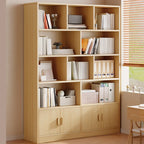 Libreria verticale in legno di noce antico di recupero