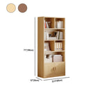 Libreria verticale in legno di noce antico di recupero