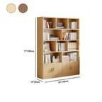 Libreria verticale in legno di noce antico di recupero