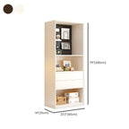Libreria/Mobiletto a Cubi a 5 Ripiani in Legno Bianco, 47L