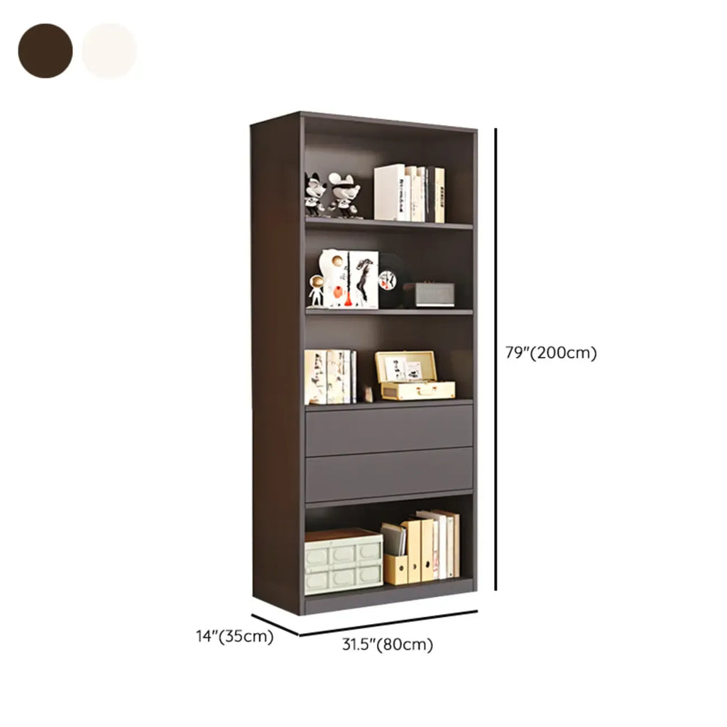 Libreria/Mobiletto a Cubi a 5 Ripiani in Legno Bianco, 47L