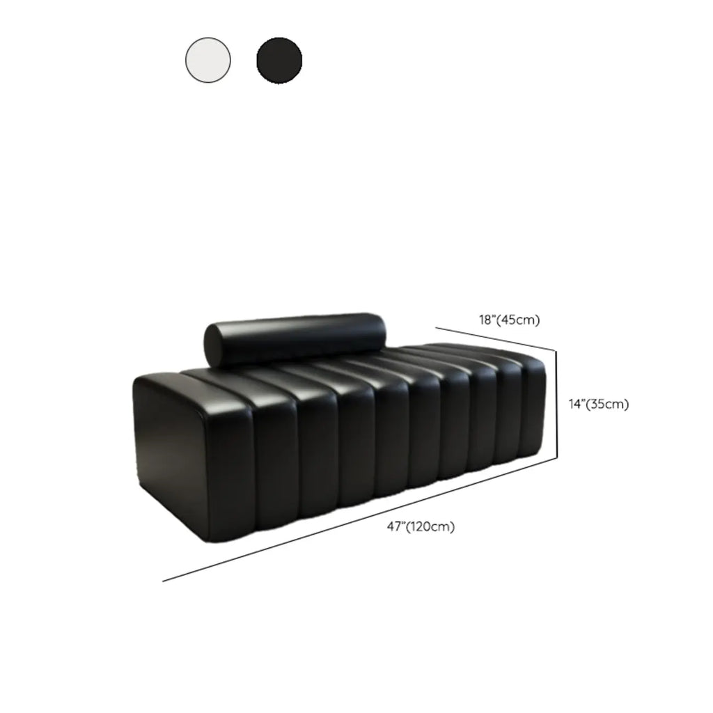 Banc d'entrée élégant en flanelle avec rangement