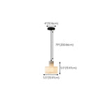 Suspension cylindrique moderne en pierre blanche
