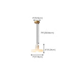 Suspension cylindrique moderne en pierre blanche