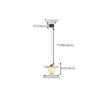 Suspension cylindrique moderne en pierre blanche