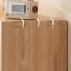 Étagère horizontale en bois naturel à 6 cubes