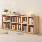 Étagère horizontale en bois naturel à 6 cubes