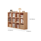 Étagère horizontale en bois naturel à 6 cubes