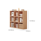 Étagère horizontale en bois naturel à 6 cubes