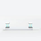 Applique murale LED géométrique noire moderne à 1 lumière