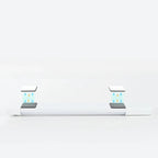 Applique murale LED géométrique noire moderne à 1 lumière