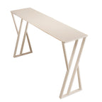 Tables de bar modernes à double piétement en métal et ardoise