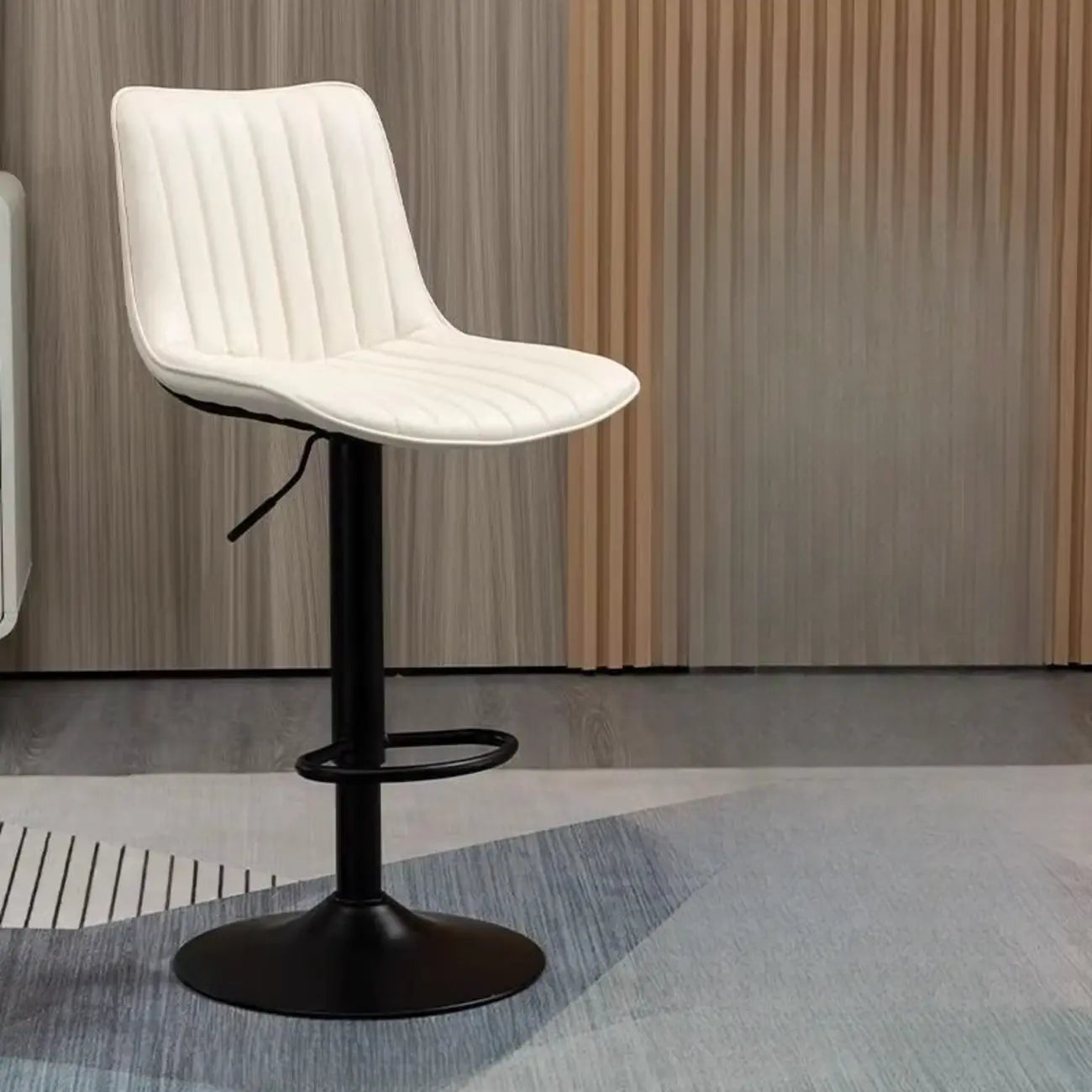 Tabourets de bar pivotants modernes en cuir, réglables en hauteur