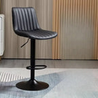 Tabourets de bar pivotants modernes en cuir, réglables en hauteur