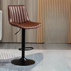 Tabourets de bar pivotants modernes en cuir, réglables en hauteur