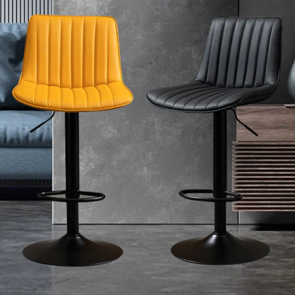 Tabourets de bar pivotants modernes en cuir, réglables en hauteur