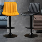 Tabourets de bar pivotants modernes en cuir, réglables en hauteur