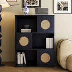 Libreria modulare a cubo in legno orientale 63L x 14W
