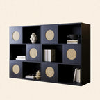 Libreria modulare a cubo in legno orientale 63L x 14W
