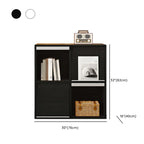 Étagère de rangement modulaire moderne en bois noir cubique