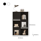 Étagère de rangement modulaire moderne en bois noir cubique