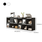 Étagère de rangement modulaire moderne en bois noir cubique