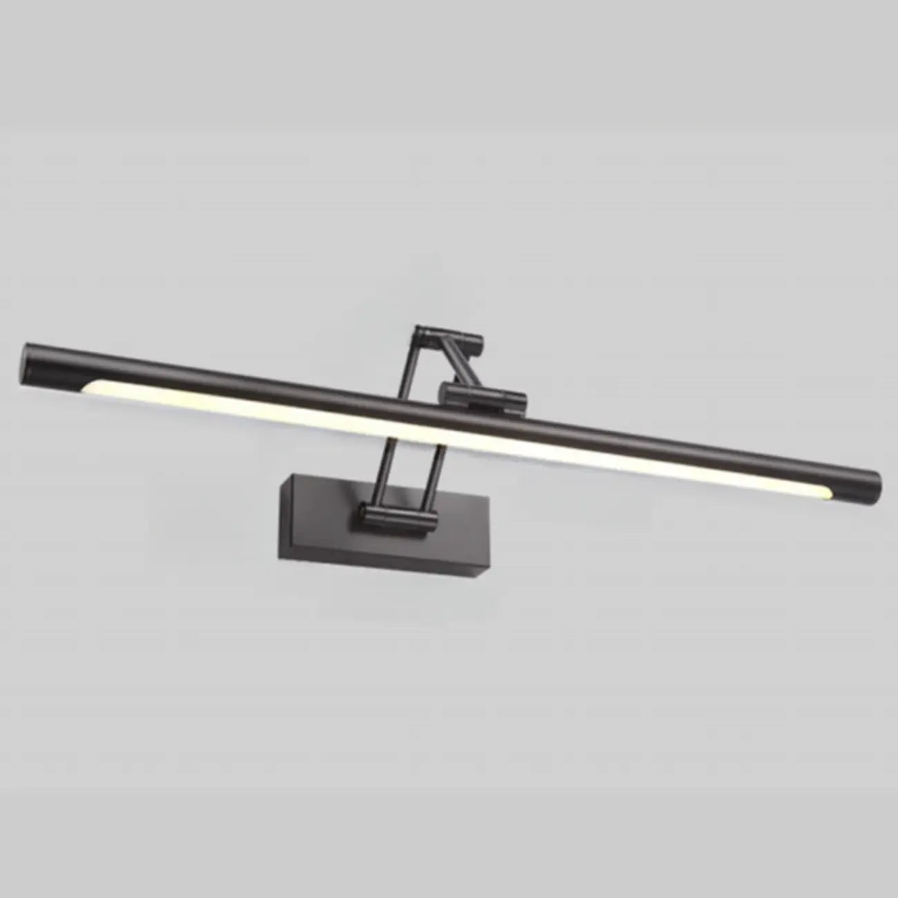 Lampade da Parete per Specchio a LED a Cilindro Orientabile in Metallo Nero