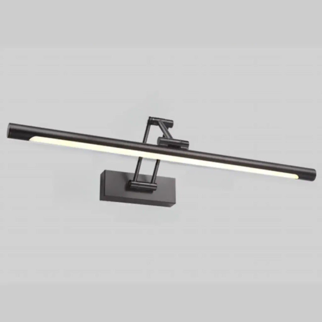 Lampade da Parete per Specchio a LED a Cilindro Orientabile in Metallo Nero