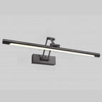 Lampade da Parete per Specchio a LED a Cilindro Orientabile in Metallo Nero