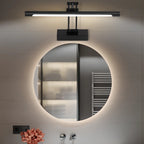 Lampade da Parete per Specchio a LED a Cilindro Orientabile in Metallo Nero
