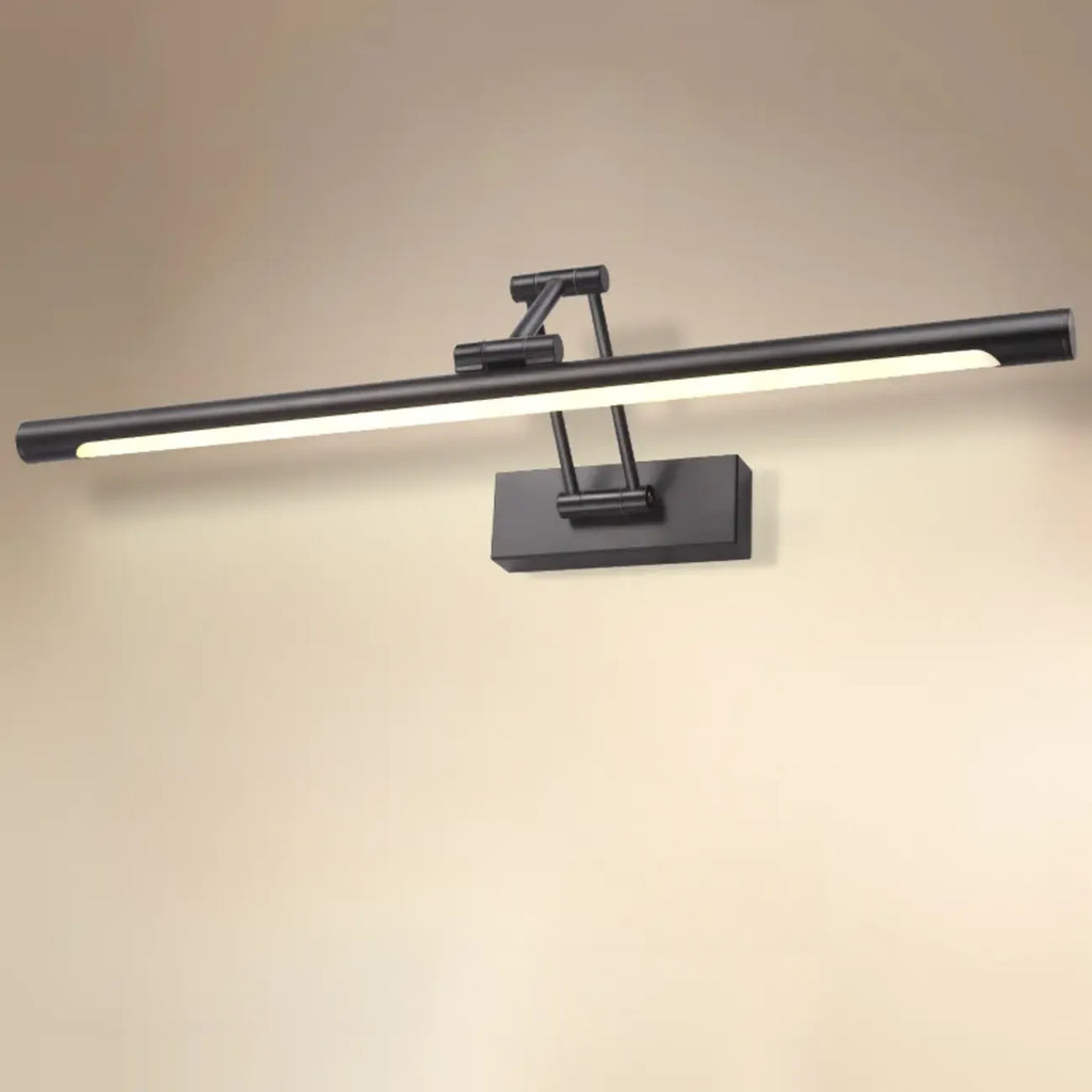 Lampade da Parete per Specchio a LED a Cilindro Orientabile in Metallo Nero