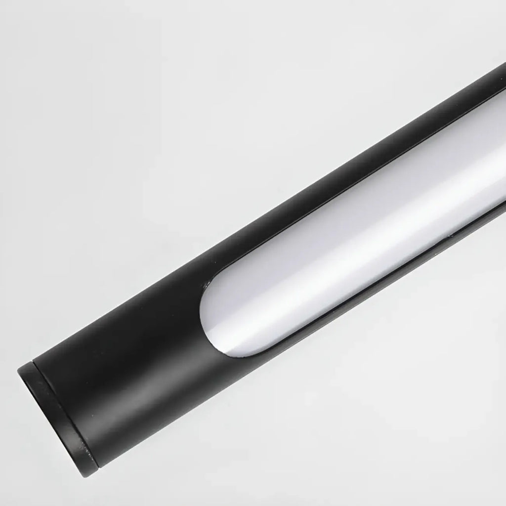 Lampade da Parete per Specchio a LED a Cilindro Orientabile in Metallo Nero