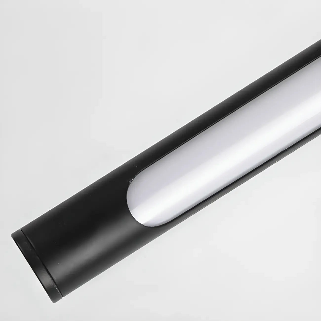 Lampade da Parete per Specchio a LED a Cilindro Orientabile in Metallo Nero