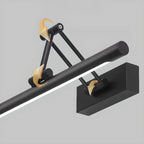 Lampade da Parete per Specchio a LED a Cilindro Orientabile in Metallo Nero