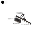 Lampade da Parete per Specchio a LED a Cilindro Orientabile in Metallo Nero