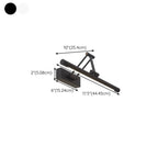 Lampade da Parete per Specchio a LED a Cilindro Orientabile in Metallo Nero