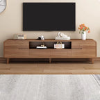 Meuble TV en bois de style moderne du milieu du siècle avec rangement