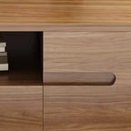 Meuble TV en bois de style moderne du milieu du siècle avec rangement