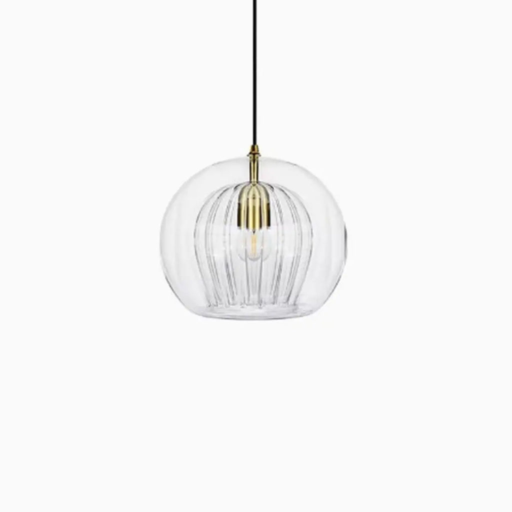 Suspension de cuisine moderne en verre globe réglable en hauteur