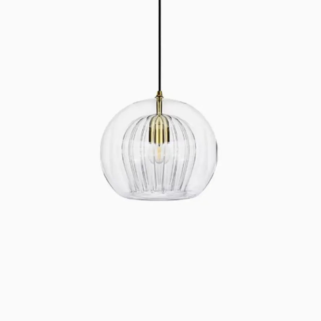 Suspension de cuisine moderne en verre globe réglable en hauteur